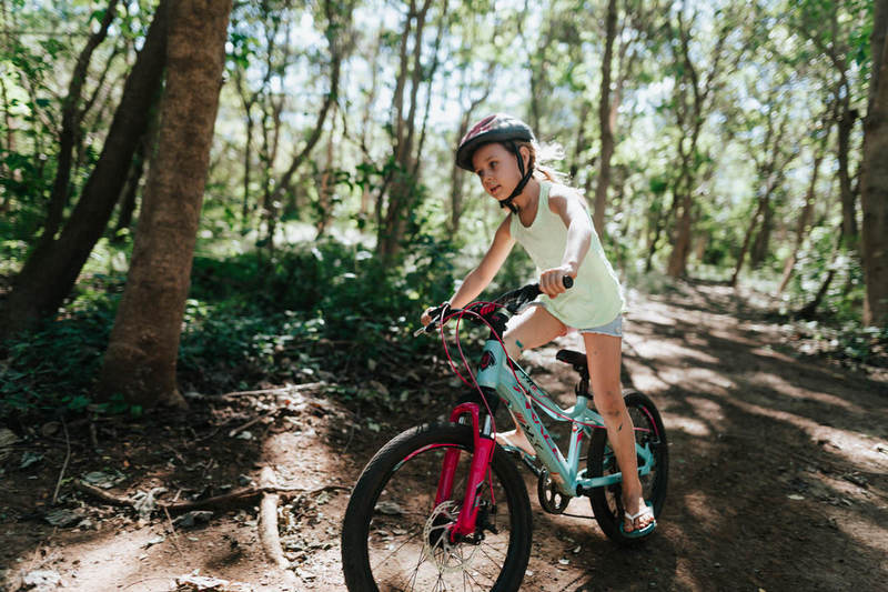 Jade leaning into the turns on Las Melinas