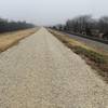 Looking West on levee trail near West Memphis