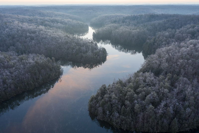Aerial photo of the Meadow Creek Lake