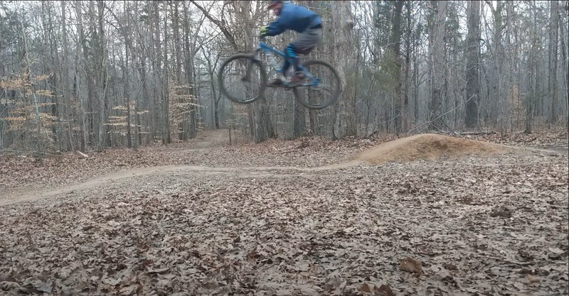 little jump with good air over the center fire road