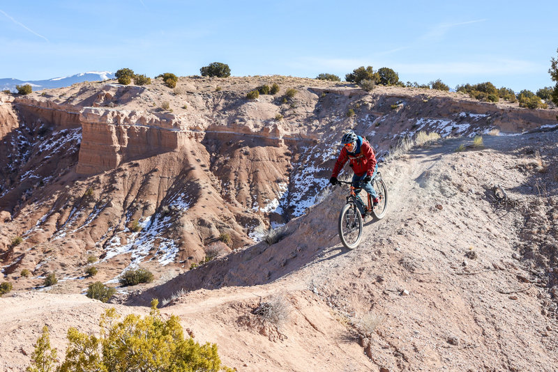 Steep exposed downhill