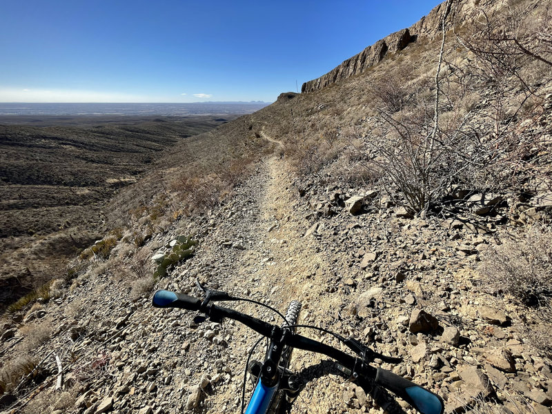 Near the start of Lower Sunset Trail, on the far southern end