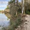 The trail runs along Caney Creek.