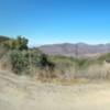 Panorama of a switchback climbing the north side.