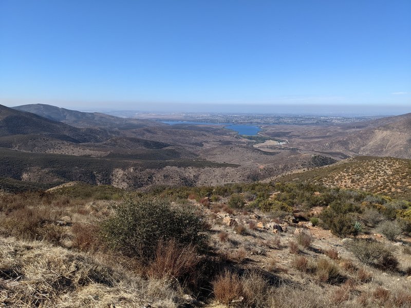 View of Lower Otay Lakes from trail