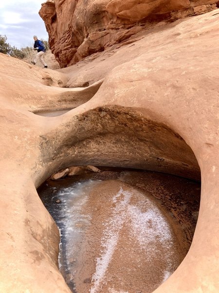 The walk out to the first drop in BTR wash.