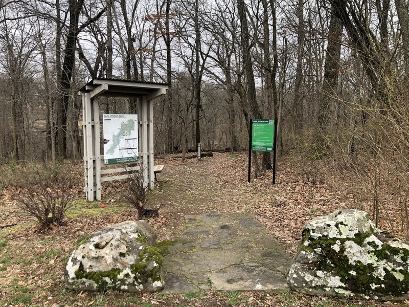 Trailhead for Park Springs North Entrance