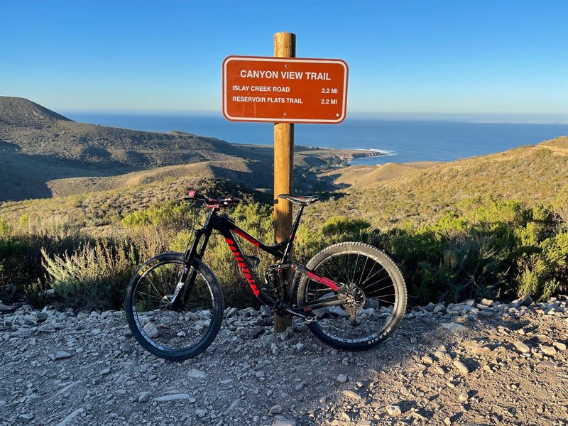 going up Hazard Trail