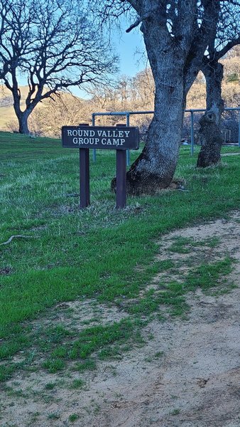 Campground Entrance at end of trail