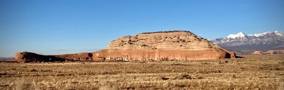 Rockland Ranch polygamist/fundamentalist colony, where houses are tunneled into the rock. Wish they'd taken the opportunity to make this an amazing architectural project.