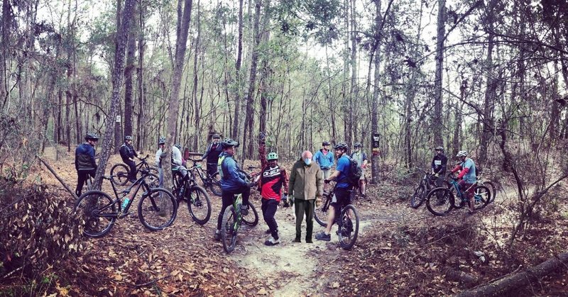 Bogue Group Ride Fun! Intersection of South Trail and Black Forrest!