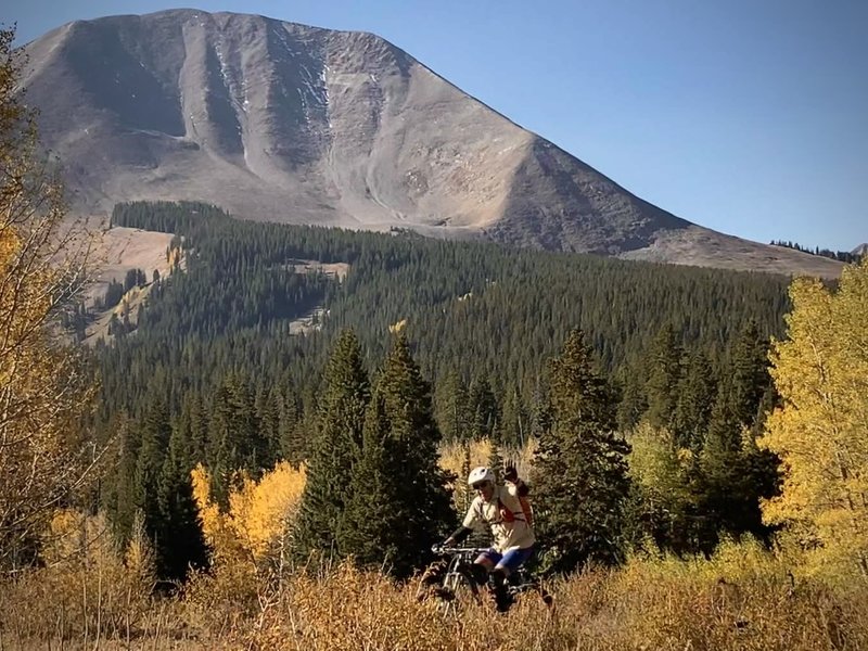 Views of Mt. Mellenthin on the climb up to Burro Pass.