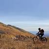 Riding to Burro Pass.