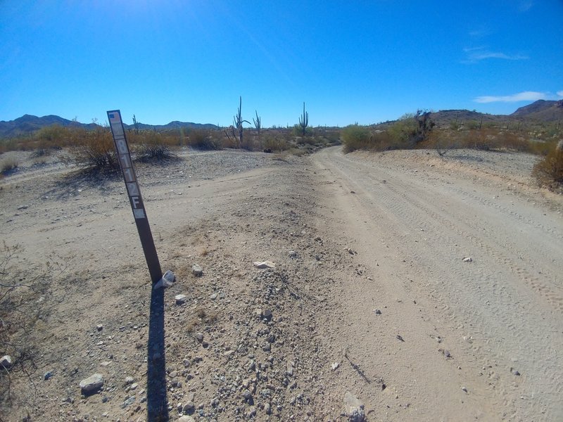 Western terminus of 8112F, viewed from Rasmussen Extended looking west.