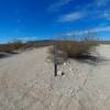 F-Road East trailhead (left; 8112F) from Rasmussen Extended (to right) looking west.