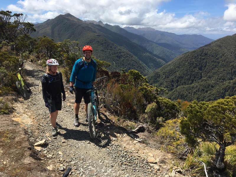 View down into the head of the Pike River