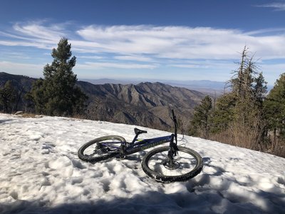 Top of Mt Bigelow at the Bigelow/Kellog/Incinerator Ridge trailhead.