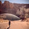 Leave the bikes on the White Rim to hike to the river down N. Fork of Buck Canyon