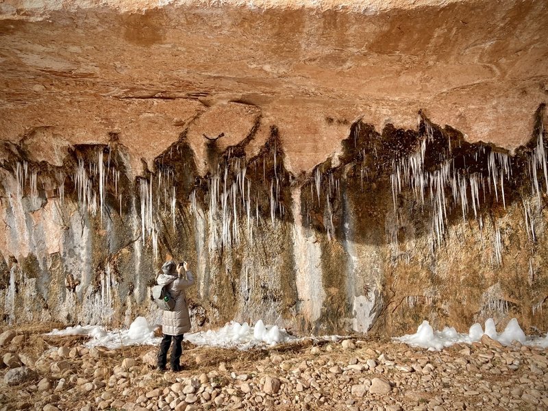 Icy seep at the Navajo/Kayenta transition