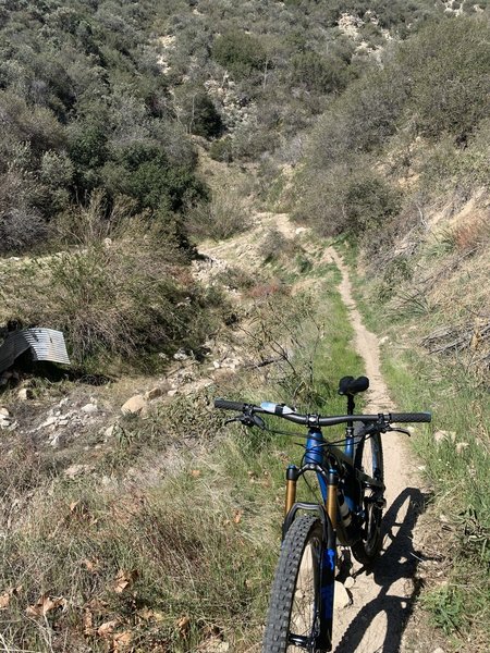 Trail washed out several years ago but it has a bypass.