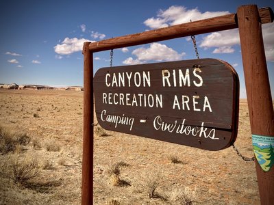 CRRA sign on Hwy-191: it's easy to miss!