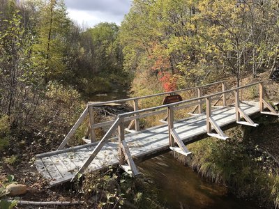 Quigley Crossing across Gilchrist Brook.
