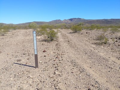 Looking north towards the Batamote Mountains from the intersection of Saikil, Lower 10-Mile, and Batamote Basin.