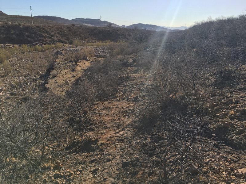 Rocky downhill