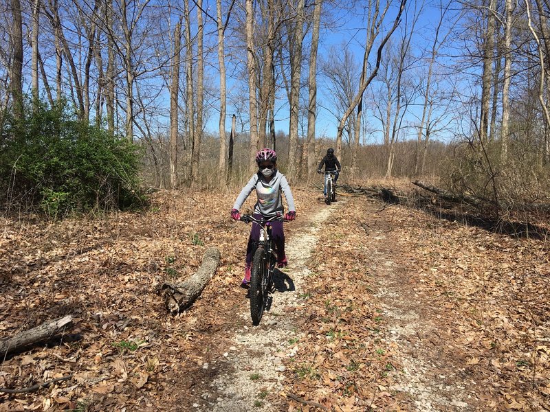 Riding Bartley Ridge right after overnight storm early spring