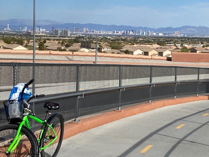 Easy trail with skyline view of Vegas.