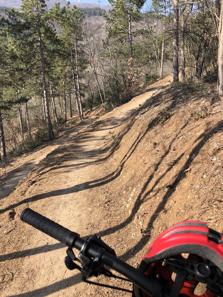 This is the start of the Only for MTB track. One way , uphill.