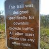 Trail sign.