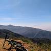 From the top of Mystic Canyon, look South at the marine layer slowly burning away, retreating to the ocean