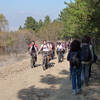 MTB riders with hikers