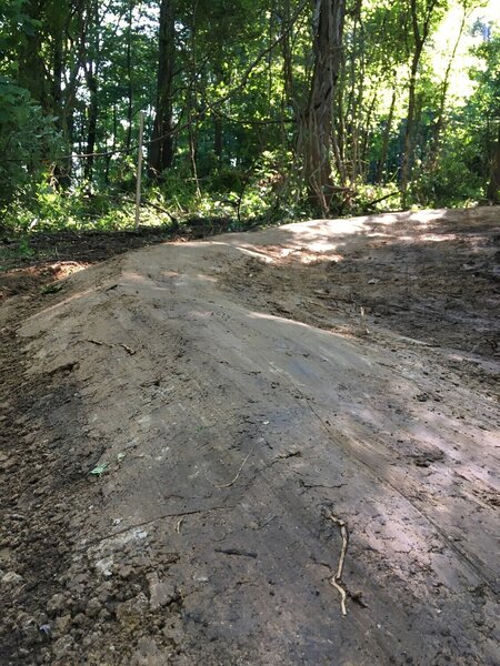 One of two berms on the northwest corner of these loops.