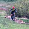 Rocky climb in the beginnig of the red trail.