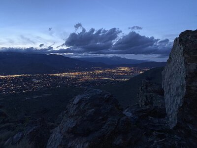 Overlooking Carson City from Prison Hill at the peak of Dead Truck Canyon Trail.