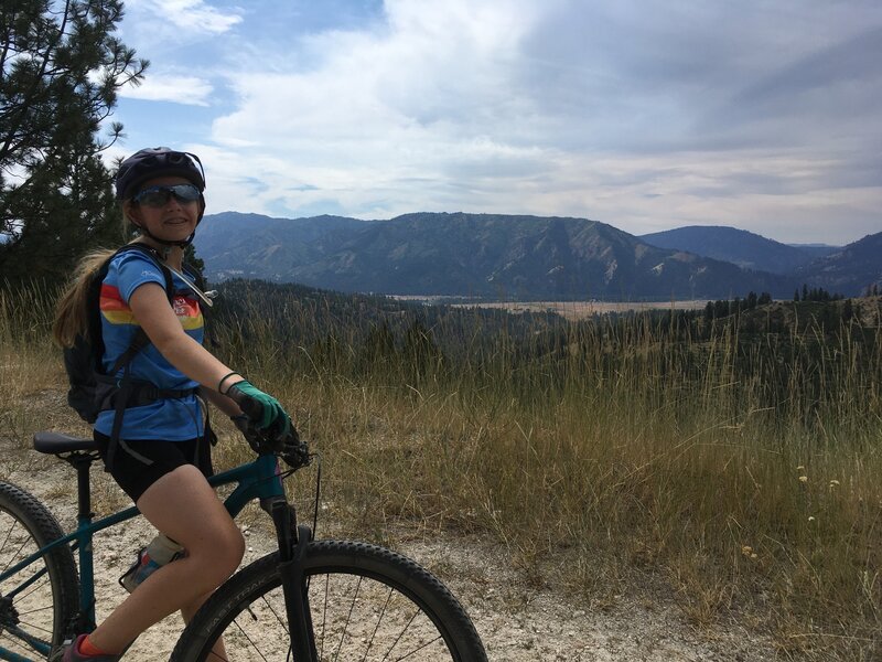 Taking in the view back toward Garden Valley.