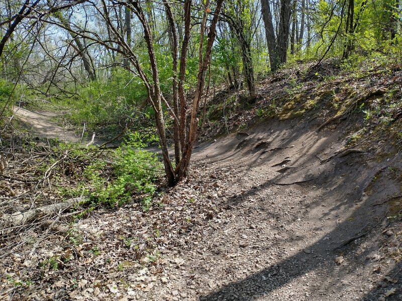 Rolly berms built well with the flow of earth! Buttery smooth