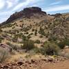 Newly cut trail and view down Black Canyon