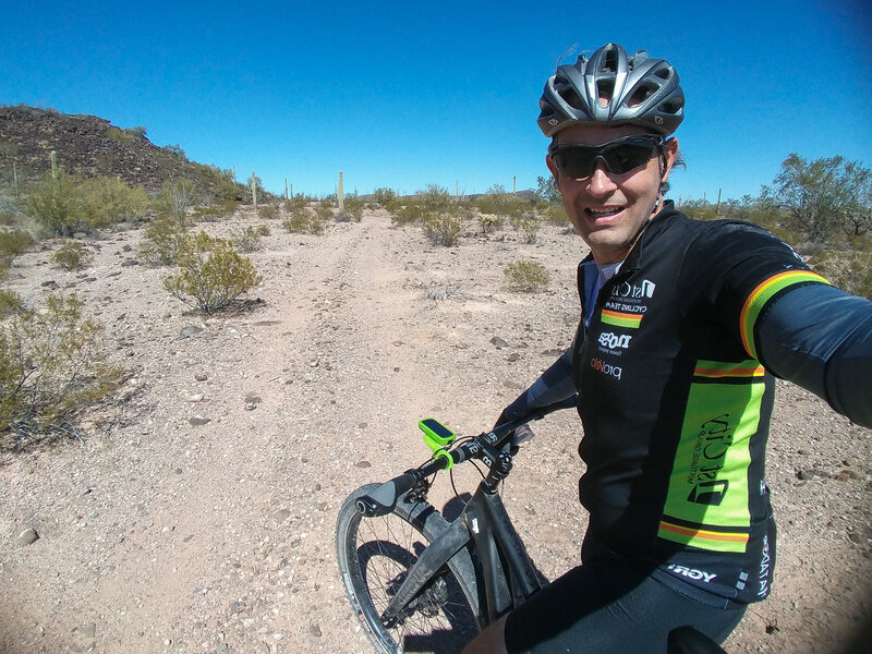 The fun, fast desert trail of Batamote Basin (8106A) - here on a 29+ rigid bike.
