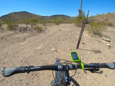 Looking W from the intersection of Batamote Basin (8106A) and Batamote View (8106F), near Teddy Bear Hill (on right, referring to many Teddy Bear Cholla cacti).