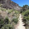 East end of the trail near the water