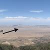 View from Summit to the east - San Andreas fault scarp