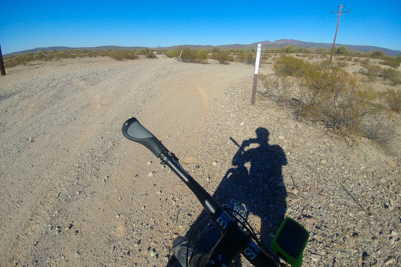 Looking N from the intersection of Desert Luge & E. Walker (powerline).