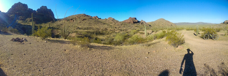 Looking E from the terminus of Char's Trail.