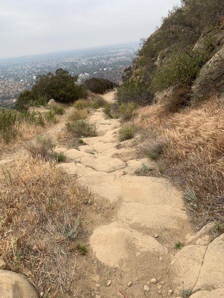 One of the easier sections of the trail.