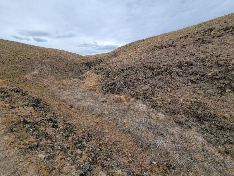 South trail looking up.