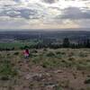 The view to the west at the highest elevation of the Glenrose trail, just at the top of the fire road climb.