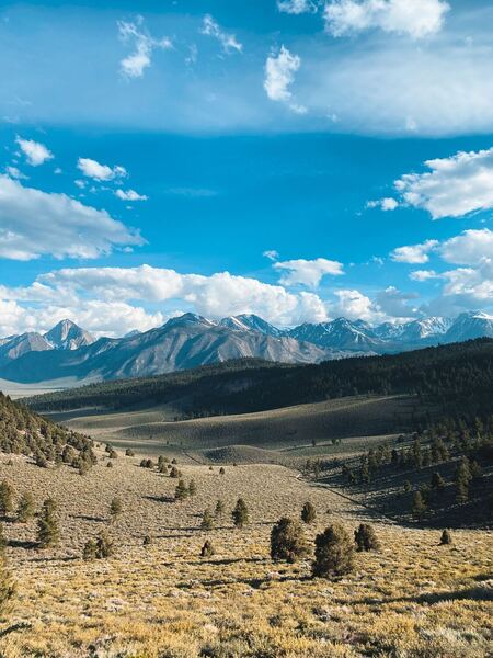 Beautiful views of the Sierras about 9 miles into the loop